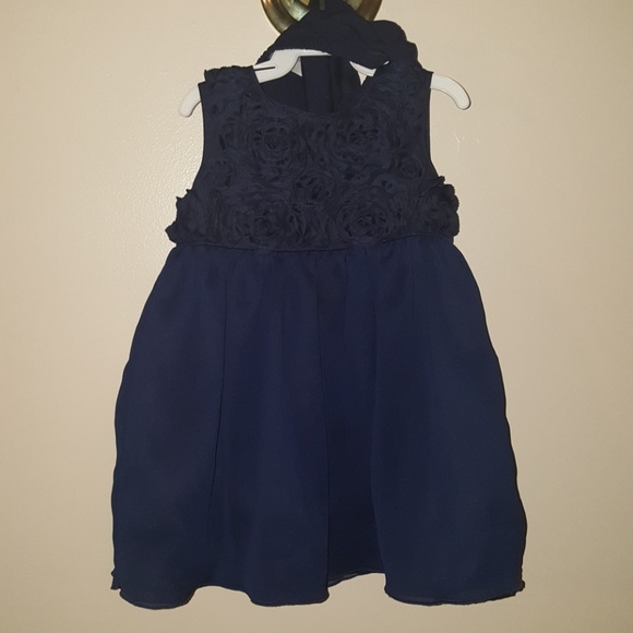navy blue infant dress